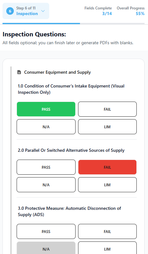 EIC - Inspection Questions
