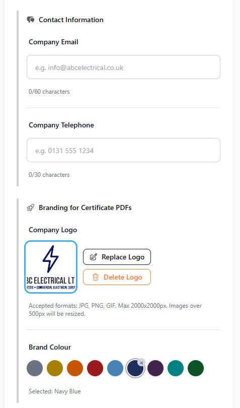 Brand Customisation - Add Logo and Brand Colour
